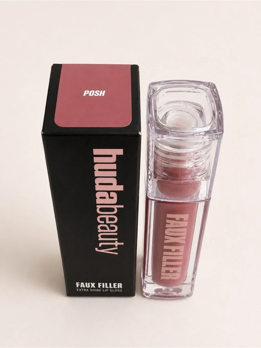 HUDA BEAUTY Faux Filler Lip Gloss -Posh